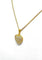 Collier Chaîne et pendentif cœur en or jaune 18 carats et diamants 58 Facettes