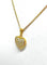 Collier Chaîne et pendentif cœur en or jaune 18 carats et diamants 58 Facettes