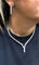 Boucles d'oreilles Parure - Collier et boucles d’oreilles en or blanc 18 carats et diamants 58 Facettes