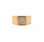 Bague 50 Chevalière - Bague en or jaune et diamants 58 Facettes