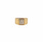 Bague 50 Chevalière - Bague en or jaune et diamants 58 Facettes