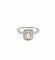 Bague 53 Bague de fiançailles - Diamants en or blanc 18 carats 58 Facettes