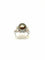 Bague 54 Bague en or blanc 18 carats avec perle de Tahiti et diamants 58 Facettes