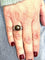 Bague 54 Bague en or blanc 18 carats avec perle de Tahiti et diamants 58 Facettes