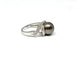 Bague 54 Bague en or blanc 18 carats avec perle de Tahiti et diamants 58 Facettes