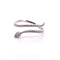 Bague 54 Bague serpent en or blanc 18 carats et diamants 58 Facettes