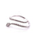 Bague 54 Bague serpent en or blanc 18 carats et diamants 58 Facettes