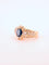 Bague 52 Bague en or jaune 18 carats avec saphir ovale et diamants 58 Facettes