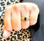Bague 52 Bague en or jaune 18 carats avec saphir ovale et diamants 58 Facettes