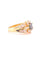 Bague 51 Bague en or jaune 18 carats avec diamants et saphir ovale 58 Facettes
