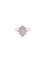 Bague 52 Bague style Art déco en or blanc 18 carats et diamants 58 Facettes