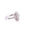Bague 52 Bague style Art déco en or blanc 18 carats et diamants 58 Facettes