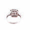 Bague 55 Princesse - Bague en or blanc 18 carats et diamants 58 Facettes