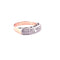 Bague 52 Demi-alliance ancienne - Bague en or blanc 18 carats et diamants 58 Facettes