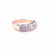 Bague 52 Demi-alliance ancienne - Bague en or blanc 18 carats et diamants 58 Facettes
