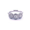 Bague 54 Bague en platine 950 sertie de diamants 1,75 ct 58 Facettes