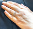 Bague 53 Bague entrelacée en or rose 18 carats sertie de diamants 58 Facettes