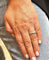 Bague 53 Bague entrelacée en or rose 18 carats sertie de diamants 58 Facettes