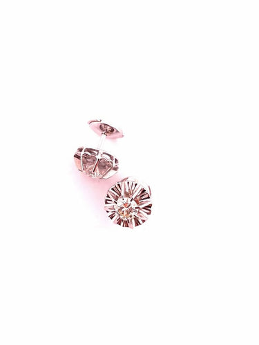 Boucles d'oreilles Clous d’oreilles - Boucles d’oreilles en or blanc 18 carats et diamants 58 Facettes