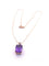 Collier Collier pendentif - Pendentif en or jaune 18 carats avec améthyste et diamants 58 Facettes