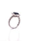 Bague 54 Bague en or blanc 18 carats avec onyx et diamants 58 Facettes
