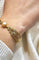 Bracelet Alessio Boschi Milano - Bracelet jonc en or jaune 18 carats, perles et diamants jaunes 58 Facettes