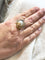 Bague 58 Bague en or blanc 18 carats avec perle et diamants 58 Facettes