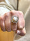 Bague 58 Bague en or blanc 18 carats avec perle et diamants 58 Facettes