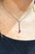 Collier Collier en or blanc 18 carats avec diamants et tourmaline rose 58 Facettes