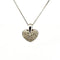 Pendentif Pendentif cœur en or blanc 18 carats et diamants 58 Facettes