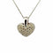 Pendentif Pendentif cœur en or blanc 18 carats et diamants 58 Facettes