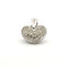 Pendentif Pendentif cœur en or blanc 18 carats et diamants 58 Facettes