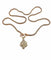 Collier Chaîne maille serpent et pendentif diamants en or 14 ct et 18 ct 58 Facettes