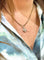 Collier Chaîne maille serpent et pendentif diamants en or 14 ct et 18 ct 58 Facettes