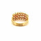 Bague 51 Bague spirales multi-pierres en or jaune 18 carats 58 Facettes