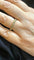 Bague 51 Alliance tour complet en or jaune 18 carats et diamants 58 Facettes