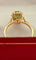 Bague 55 Bague ancienne en or jaune 18 carats avec émeraude et diamants 58 Facettes
