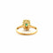 Bague 55 Bague ancienne en or jaune 18 carats avec émeraude et diamants 58 Facettes