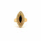 Bague 53 Bague navette en or jaune 18 carats, saphir et diamants 58 Facettes