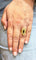 Bague 53 Bague navette en or jaune 18 carats, saphir et diamants 58 Facettes