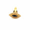 Bague 53 Bague navette en or jaune 18 carats, saphir et diamants 58 Facettes