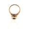 Bague 52 Solitaire - Bague en or jaune 18 carats saphir et diamants 58 Facettes