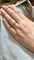 Bague 53 Bague fine en or jaune 18 carats avec diamants et saphir 58 Facettes
