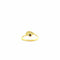 Bague 53 Bague fine en or jaune 18 carats avec diamants et saphir 58 Facettes