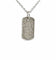 Collier Chaîne et pendentif plaque en or blanc 18 carats et diamants 58 Facettes