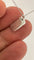 Collier Chaîne et pendentif plaque en or blanc 18 carats et diamants 58 Facettes