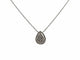 Collier Collier goutte en or blanc 18 carats et diamants 58 Facettes
