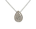 Collier Collier goutte en or blanc 18 carats et diamants 58 Facettes