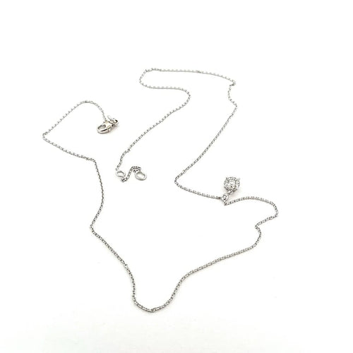 Collier Collier ras-de-cou en or blanc 18 carats avec diamants 58 Facettes