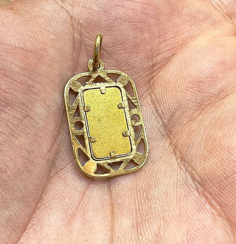 Pendentif Pendentif Allah en or jaune 18 carats 58 Facettes